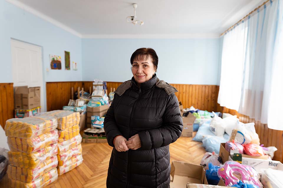 relief supplies in Ukraine.