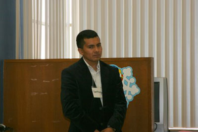 Santiago Hernandez leading the Food Fast events at his parish, St. Bridget's in Westbury, New York. Photo by Maria Barboza/CRS
