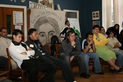Members of St. Bridget's in Westbury, New York, listening to presentations about global hunger and poverty. Photo by Maria Barboza/CRS