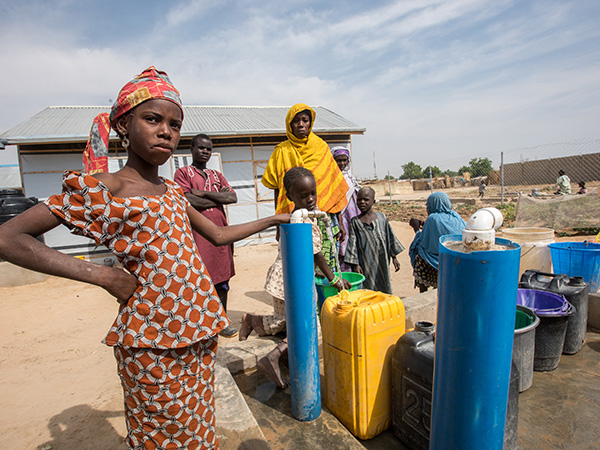 water for boko haram survivors in Nigeria