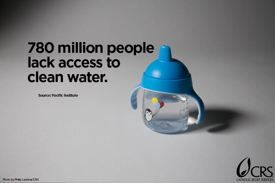 780 million people lack access to clean water.