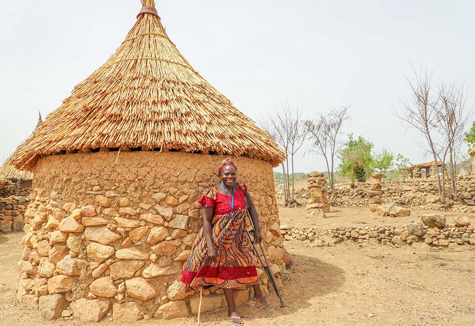 woman stands outside in Cameroon