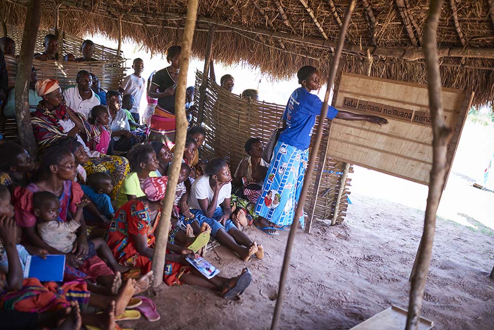 literacy class in DR Congo