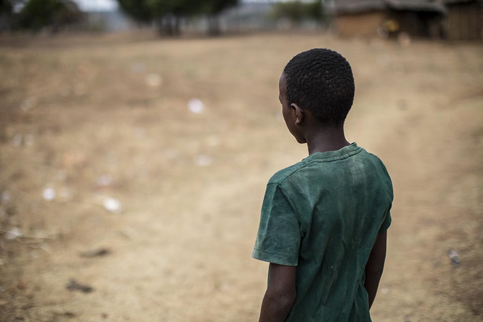 young boy in Kenya