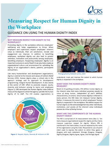 Measuring Respect for Dignity Among Staff