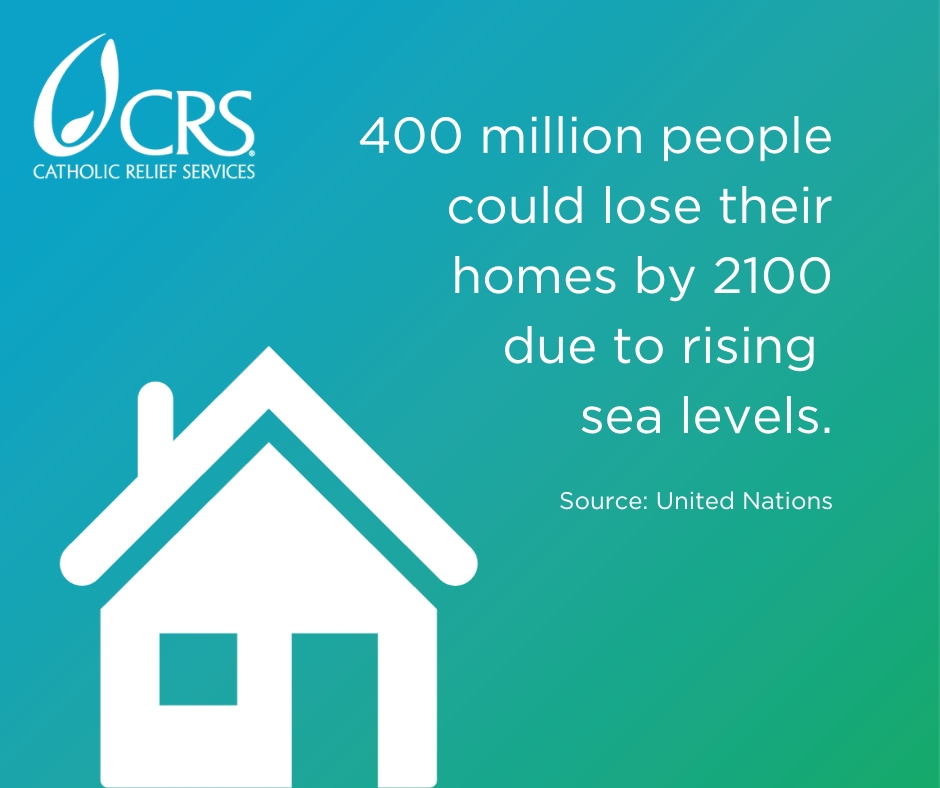 400 million people could lose their homes by 2100 due to rising sea levels | graphic image by CRS