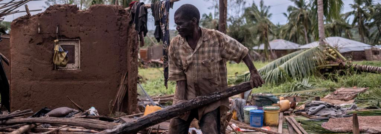 Cyclone Kenneth hits Mozambique