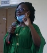 Elisabeth Ouedraogo Boena Speaking to an Audience