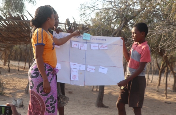 People celebrating in Madagascar.