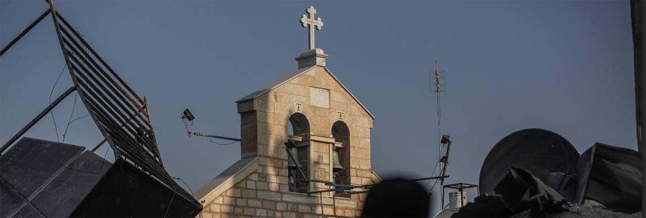 church top in Gaza