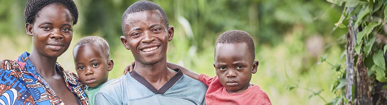 family in DR Congo