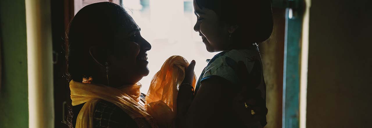 mother and child in India 