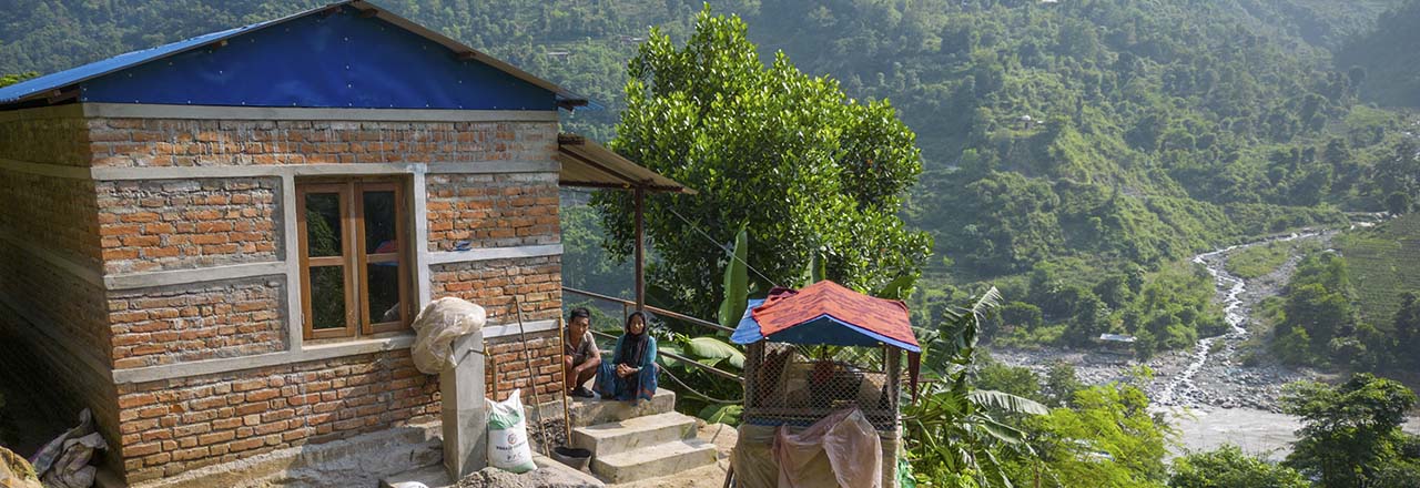 mountainside home in Nepal