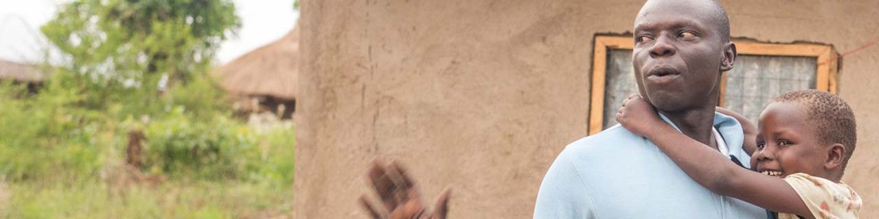 South Sudanese father and daughter in Uganda