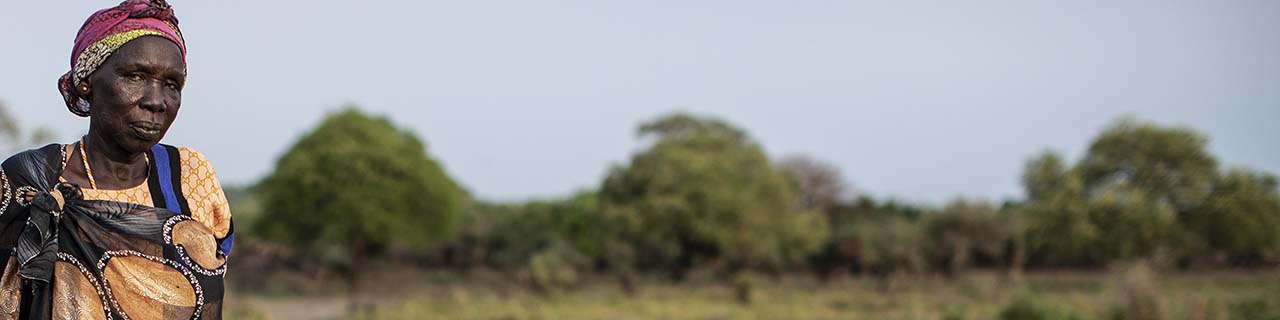 woman facing camera in South Sudan