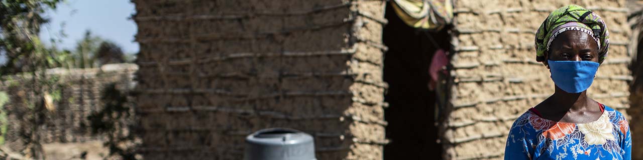 woman wearing mask in Kenya