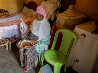 woman at home in Ethiopia