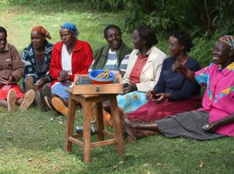 group of people during an outdoor meeting
