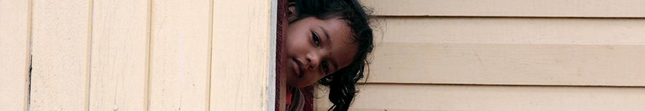 Young girl in Guyana