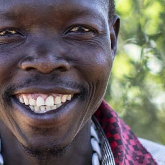 smiling man in Uganda