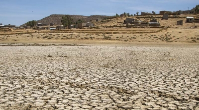 dry reservoir in Ethiopia