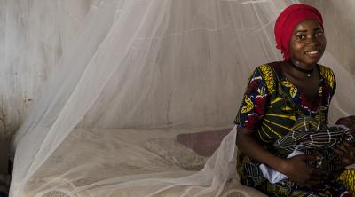 mother with child in the gambia