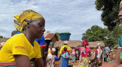 women at market in Central African Republic