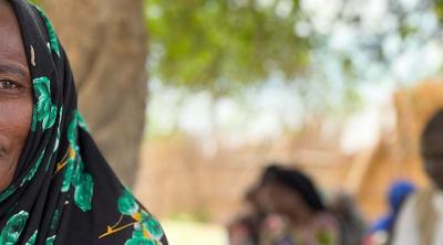 woman in chad facing camera