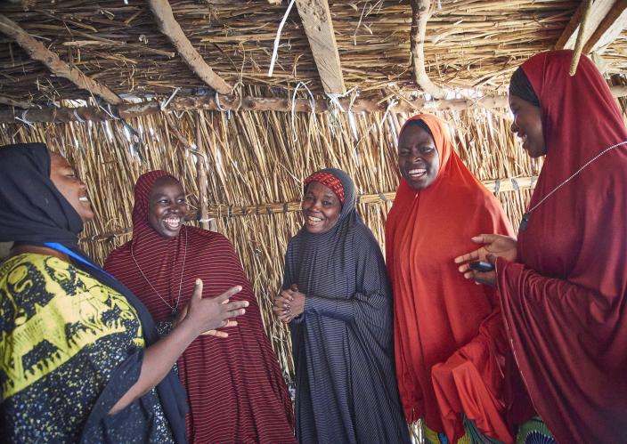 group of women smiling