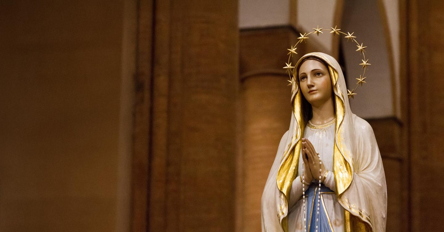Imagen de la Virgen de Lourdes