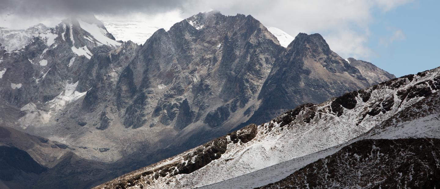 A mountain landscape.