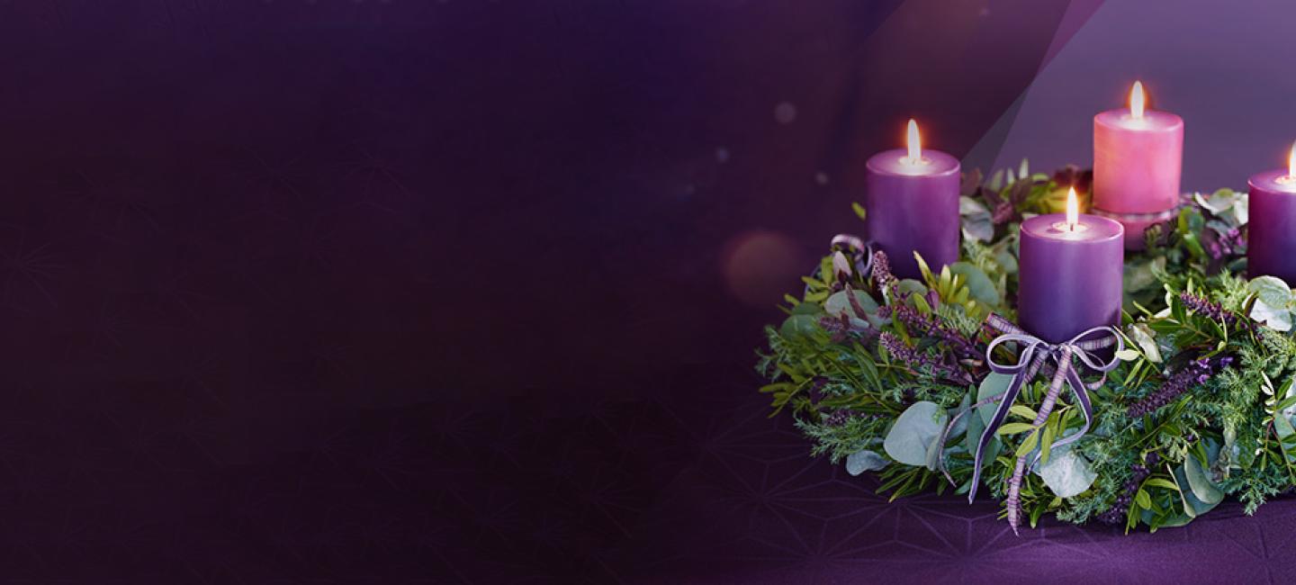 Candles in an advent wreath