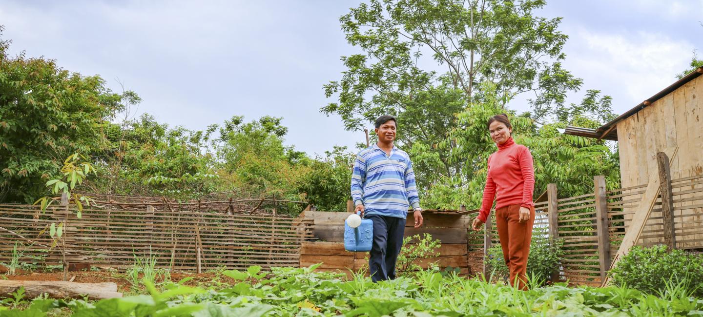 Trained local workers help eliminate malaria in Cambodia.