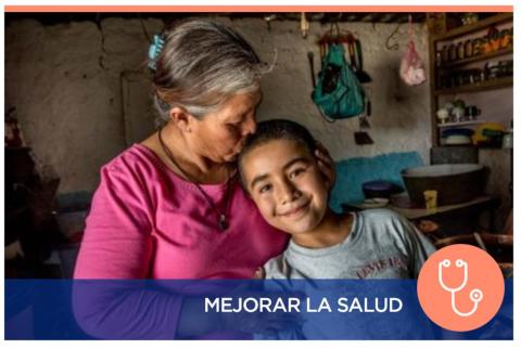 Niño con su abuela