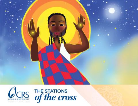 cover of digital paintings for Stations of the Cross