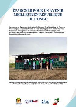 report featuring a group of people standing in front of a cafe