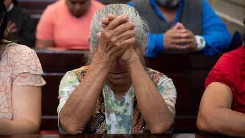 Woman praying