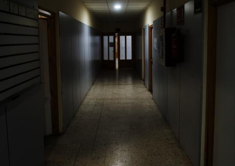 A hallway.