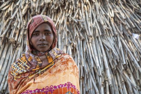 Portrait of Sudanese woman