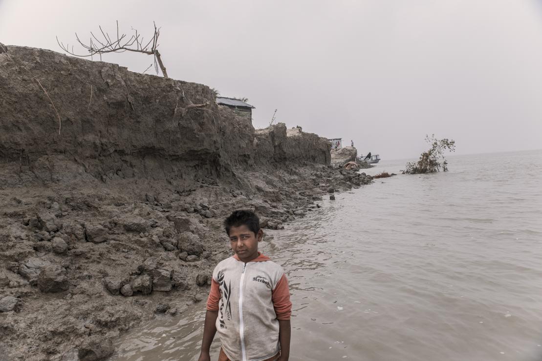 Water can shape and take away the land. Photo by Ismail Ferdous for CRS