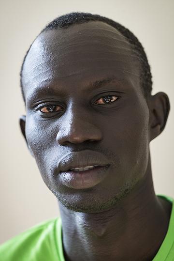 <b>James Chiengjiek<br />Sport:</b> Men’s Track & Field (400m)<br /><b>Native Country:</b> South Sudan<br /><b>Host Country:</b> Kenya<br />Photo by IOC/Claire Thomas