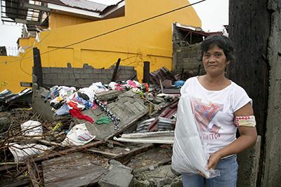 Millions of homes, like Dolores Nuevas,’ were destroyed by the November 2013 super typhoon. The storm killed thousands of people and flattened entire towns. 