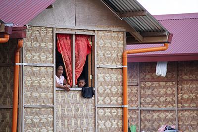CRS has constructed thousands of homes using local materials and corrugated iron sheets. The A-frame structures are durable and disaster-resistant, keeping families safe. 