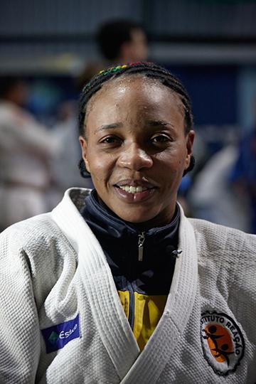 <b>Yolande Bukasa Mabika<br />Sport:</b> Women’s Judo (70 kg)<br /><b>Native Country:</b> Democratic Republic of the Congo<br /><b>Host Country:</b> Brazil<br />Photo by IOC/Douglas Engle