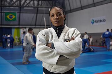“Judo never gave me money, but it gave me a strong heart. I got separated from my family and used to cry a lot. I started judo to have a better life.”  Photo by IOC/Douglas Engle