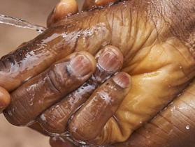 hand washing in the DRC