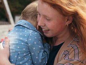 Ukraine mother and child in Moldova