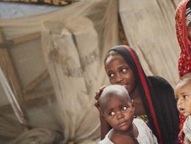 displaced Nigerian family