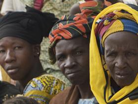 women in CRS savings-led microfinance group