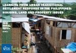 Learning from urban transitional settlement response in the Philippines Learning from urban transitional settlement response in the Philippines